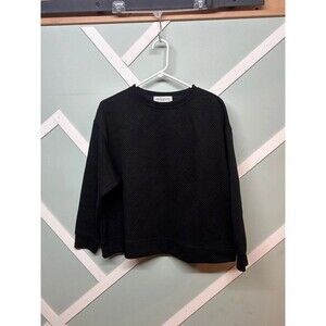 Women’s Small oversized black zig zag sweater